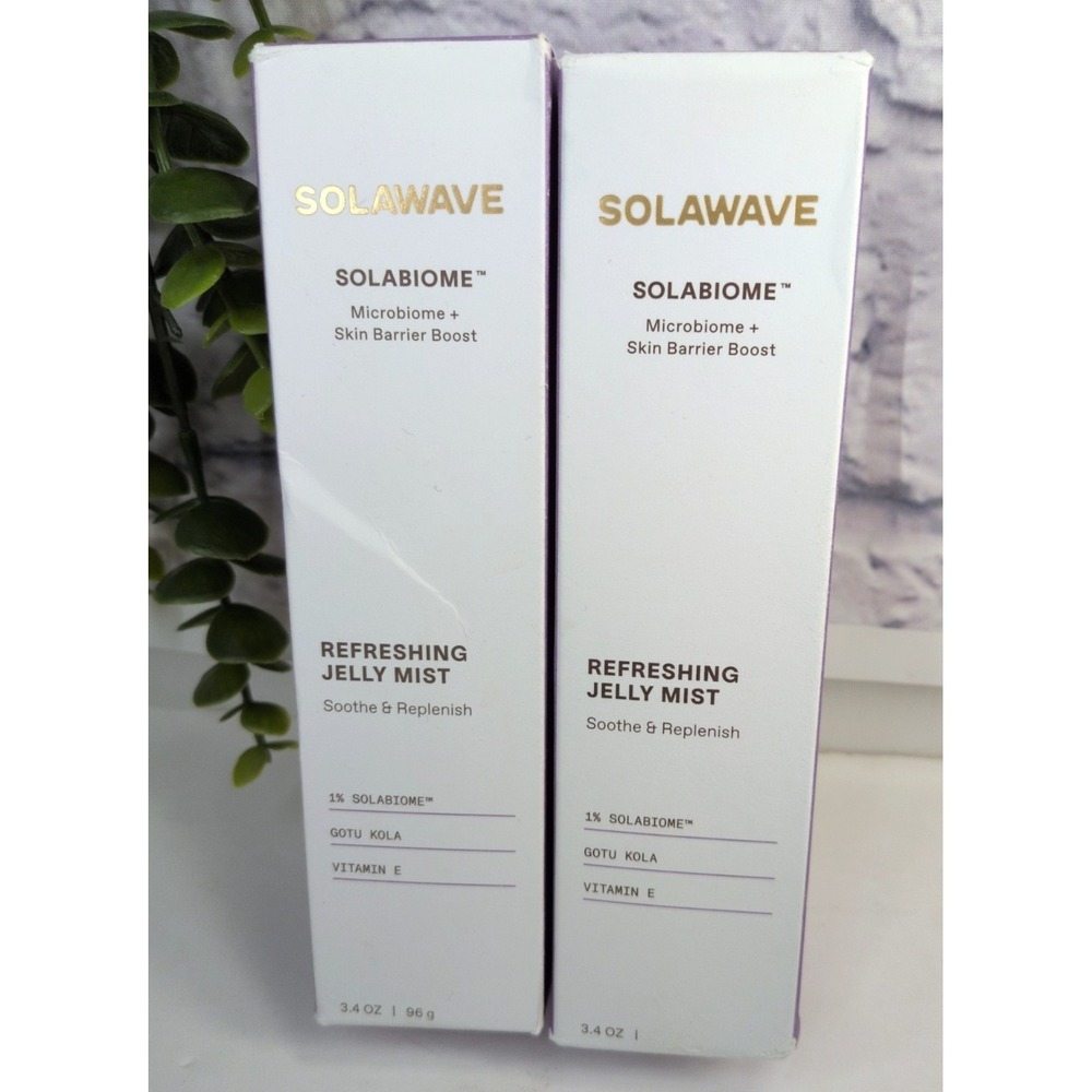 NIB LOT2🥰Solawave Solabiome Refreshing Jelly Mist Toner 3.4oz EACH Skin Barrier
